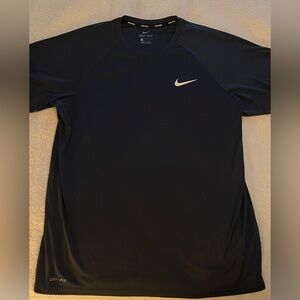 Men’s Nike Dri-Fit Short Sleeve Shirt, Blue, Size Large, Pre-Owned